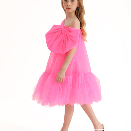 kids-atelier-tulleen-kid-girl-pink-maggi-neon-bow-tulle-dress-t-3002-neon-pink