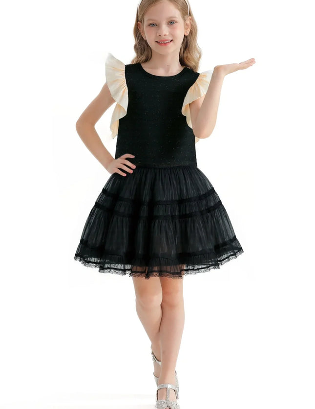 kidsatelier-tulleen-tud52023-black-glitter-ruffle-skirt-set
