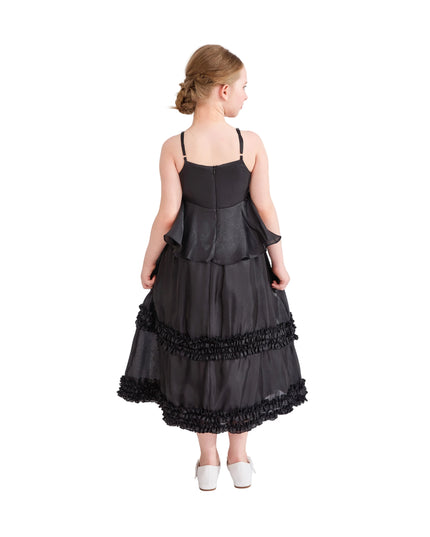 kids atelier tulleen Black Calista Ruffle Skirt Set