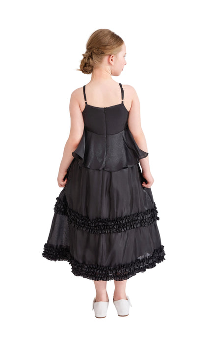 kids atelier tulleen Black Calista Ruffle Skirt Set