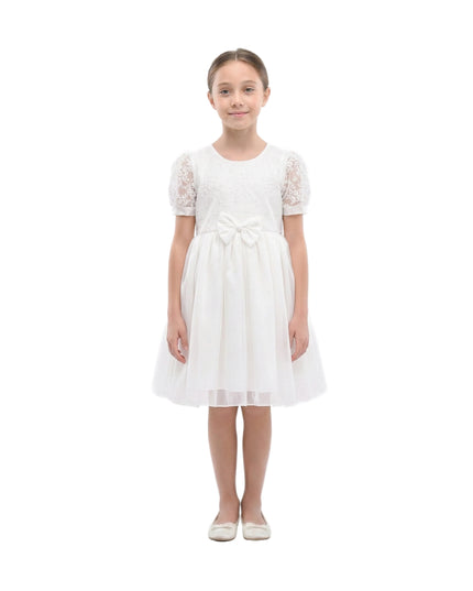 kids atelier tulleen White Liora Lace Baby Dress