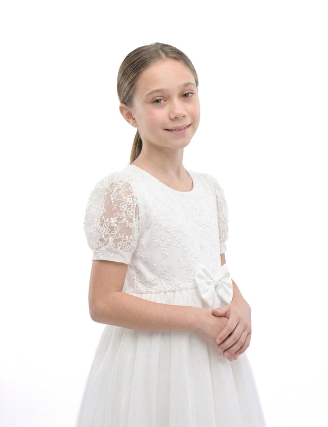 kids atelier tulleen White Liora Lace Baby Dress