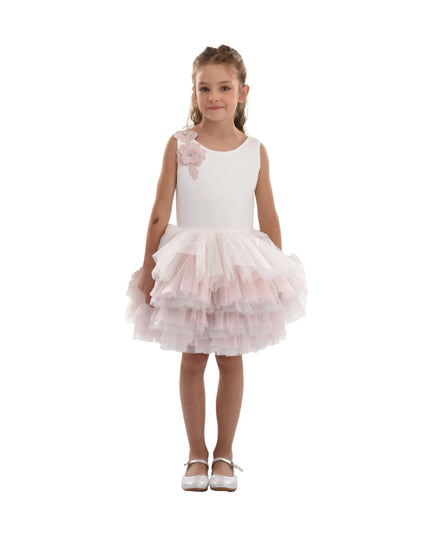 kids atelier tulleen Pink Littlebrook Floral Tulle Dress