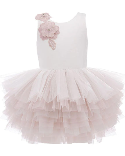 kids atelier tulleen Pink Littlebrook Floral Tulle Dress