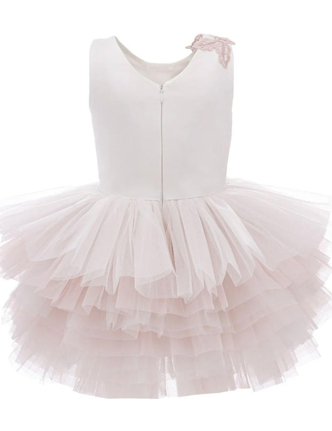 kids atelier tulleen Pink Littlebrook Floral Tulle Dress