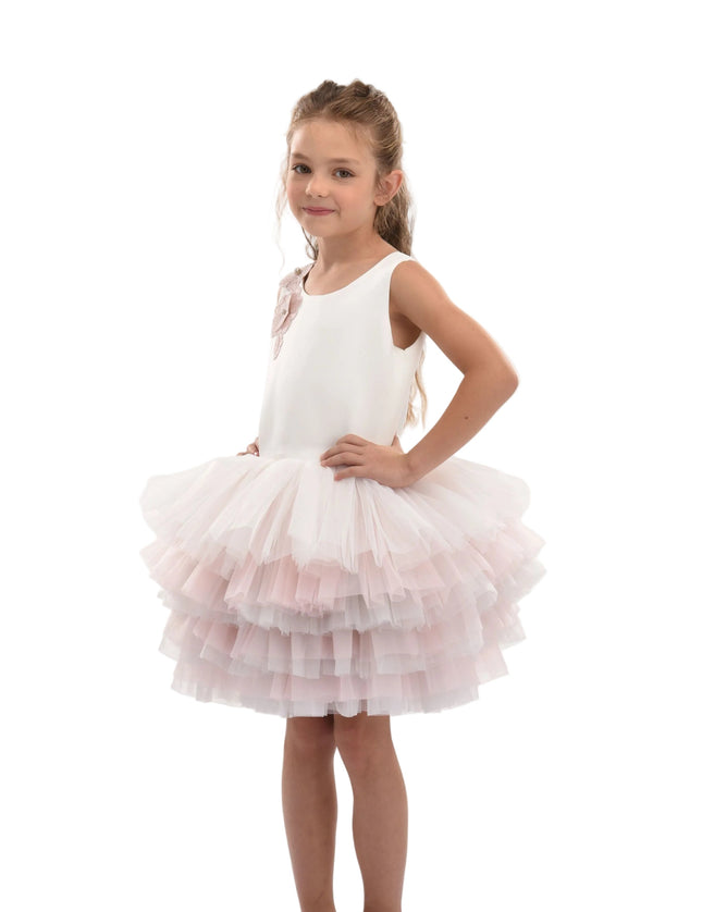kids atelier tulleen Pink Littlebrook Floral Tulle Dress
