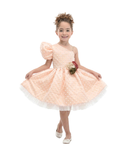 kids-atelier-tulleen-Peach Polka Dot Dress