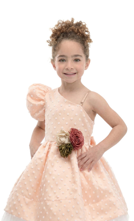 kids-atelier-tulleen-Peach Polka Dot Dress