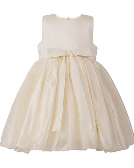 kids atelier tulleen Beige Dovera Timeless Cape-Overlay Gown