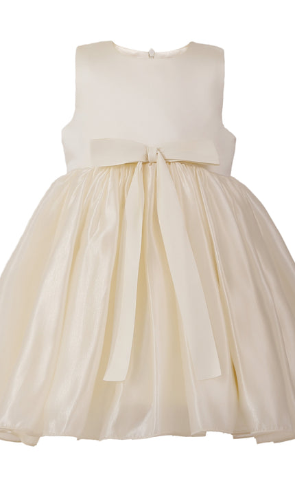 kids atelier tulleen Beige Dovera Timeless Cape-Overlay Gown