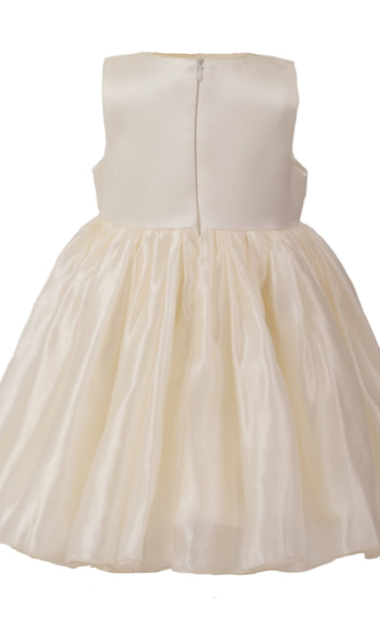 kids atelier tulleen Beige Dovera Timeless Cape-Overlay Gown