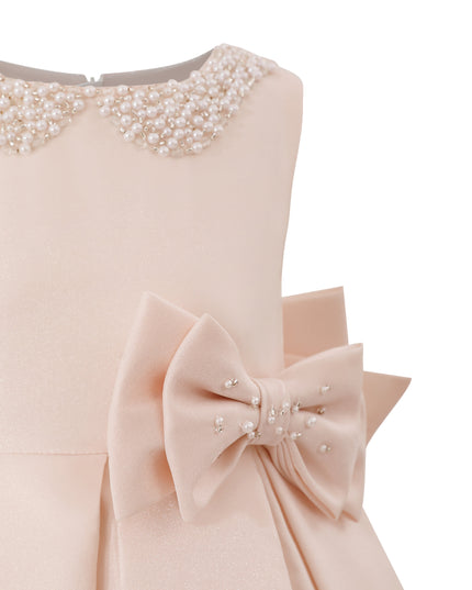 kids atelier tulleen Pink Melinda Pearl Double Bow Dress