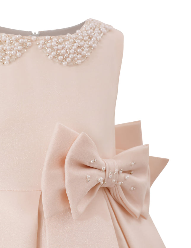 kids atelier tulleen Pink Melinda Pearl Double Bow Dress