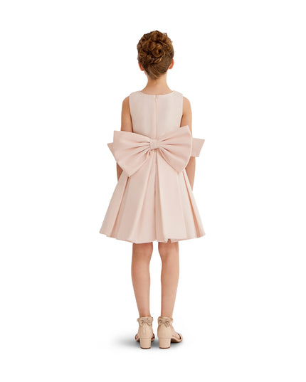 kids atelier tulleen Pink Melinda Pearl Double Bow Dress
