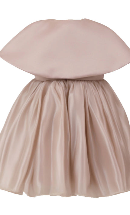 kids atelier tulleen Pink Dovera Timeless Cape-Overlay Gown