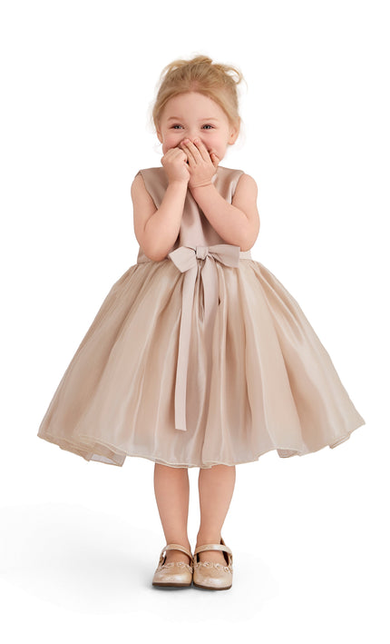 kids atelier tulleen Pink Dovera Timeless Cape-Overlay Gown