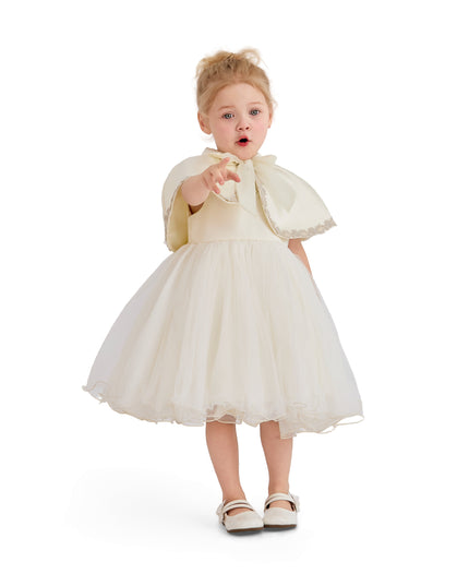 girl cream dress Buy Ivory Cream Flower Girl Bow Dress (3mths-16yrs) from Next USA
