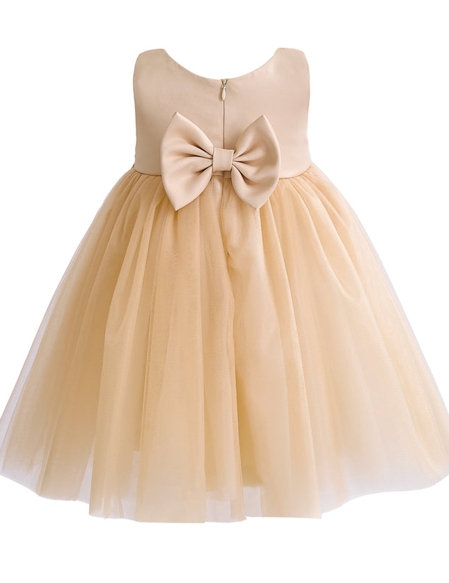 kids atelier tulleen Champagne Zinara Ribbon Bloom Gown