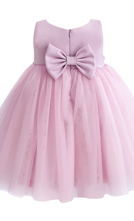 kids atelier tulleen Purple Zinara Ribbon Bloom Gown