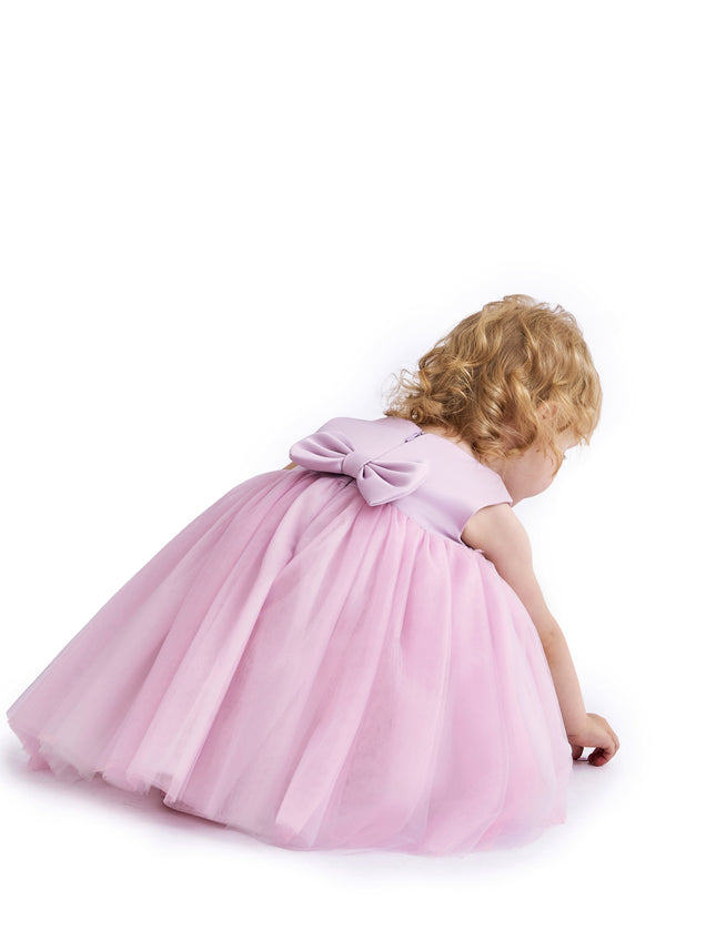 kids atelier tulleen Purple Zinara Ribbon Bloom Gown