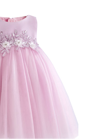 kids atelier tulleen Purple Zinara Ribbon Bloom Gown