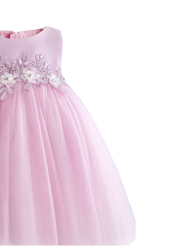 kids atelier tulleen Purple Zinara Ribbon Bloom Gown