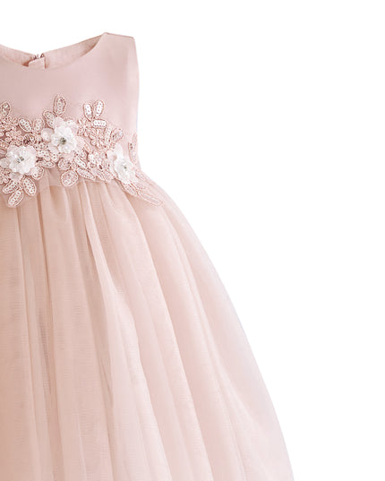 kids atelier tulleen Rose Zinara Ribbon Bloom Gown