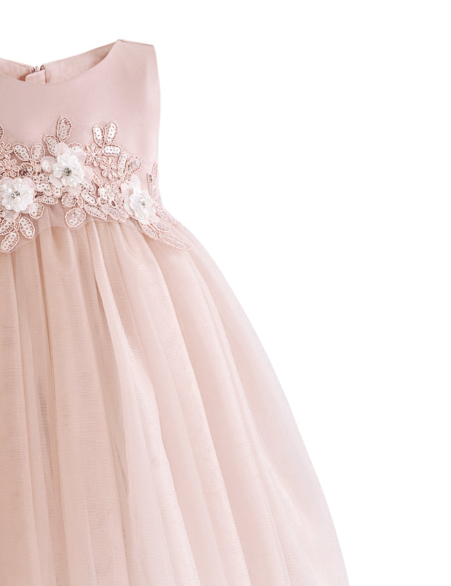 kids atelier tulleen Rose Zinara Ribbon Bloom Gown