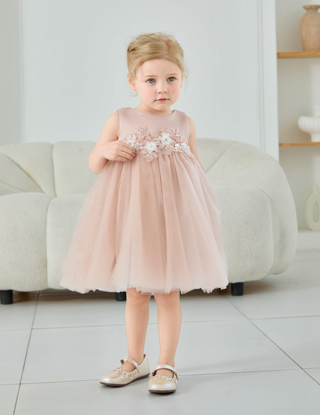 kids atelier tulleen Rose Zinara Ribbon Bloom Gown
