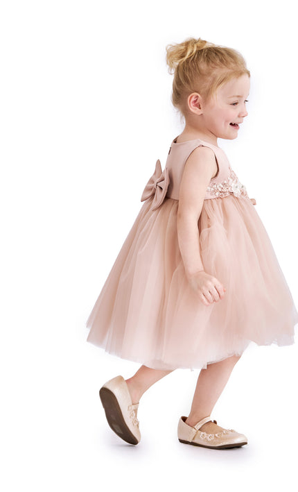 kids atelier tulleen Rose Zinara Ribbon Bloom Gown