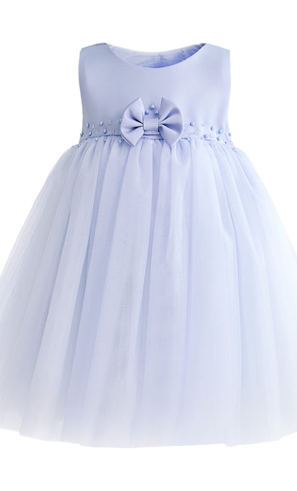 kids atelier tulleen Blue Oravelle Lace Petal Gown