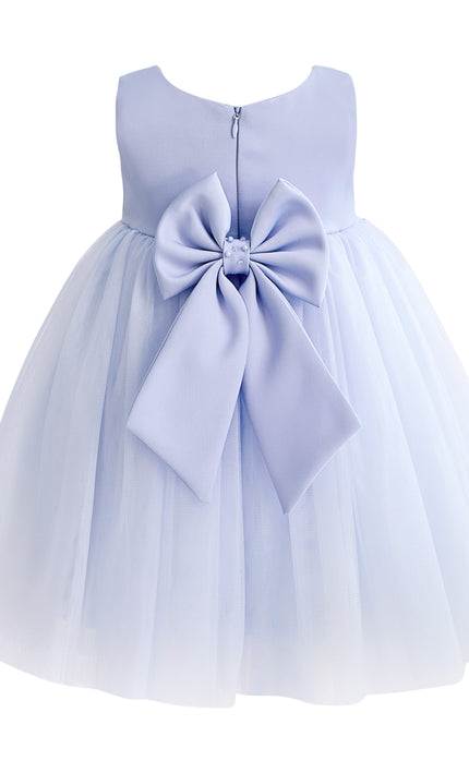 kids atelier tulleen Blue Oravelle Lace Petal Gown