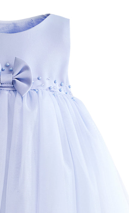 kids atelier tulleen Blue Oravelle Lace Petal Gown
