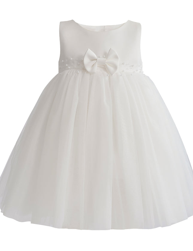 kids atelier tulleen Ivory Oravelle Lace Petal Gown