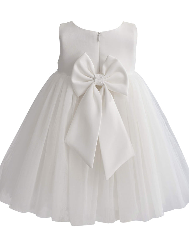 kids atelier tulleen Ivory Oravelle Lace Petal Gown