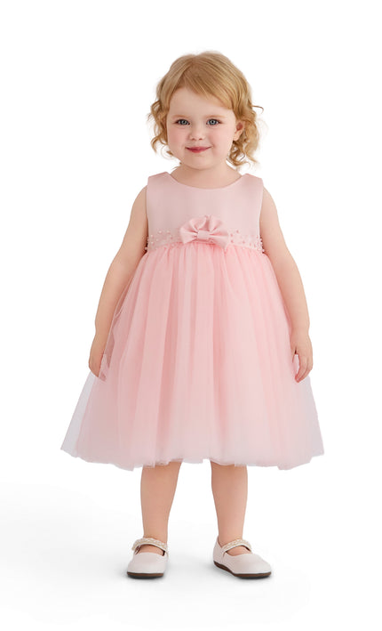 kids atelier tulleen Pink Oravelle Lace Petal Gown