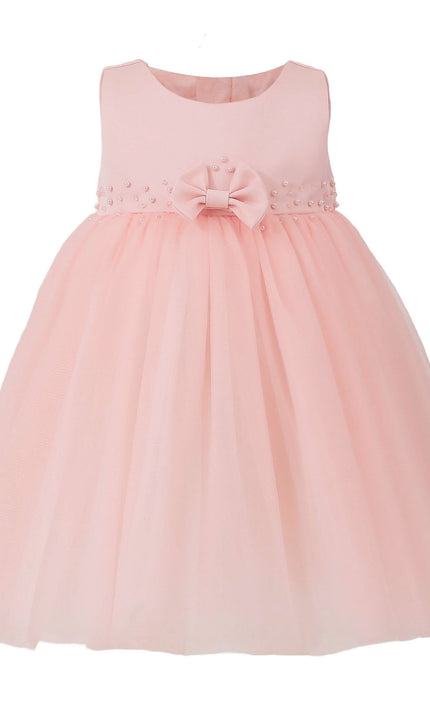 kids atelier tulleen Pink Oravelle Lace Petal Gown