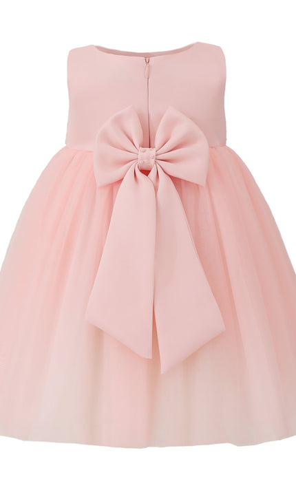 kids atelier tulleen Pink Oravelle Lace Petal Gown