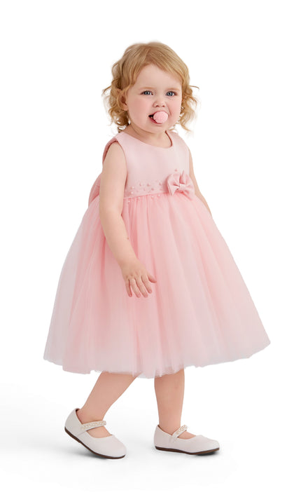 kids atelier tulleen Pink Oravelle Lace Petal Gown