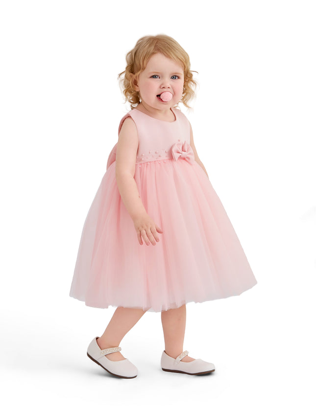 kids atelier tulleen Pink Oravelle Lace Petal Gown