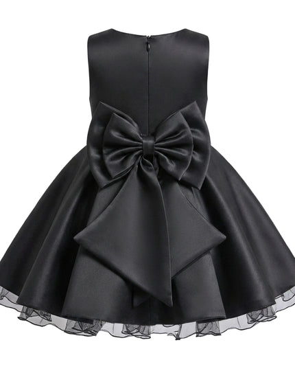 kids atelier tulleen Black Bow Waist Dress