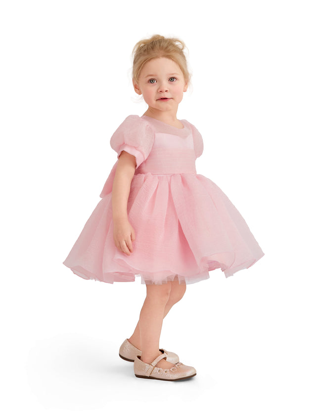 kids atelier tulleen Pink Brixton Puff-Sleeve Party Dress