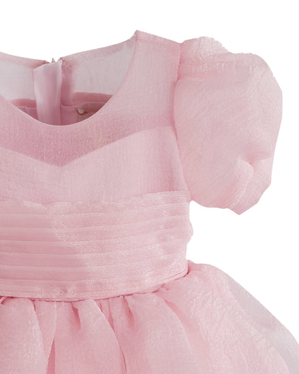kids atelier tulleen Pink Brixton Puff-Sleeve Party Dress