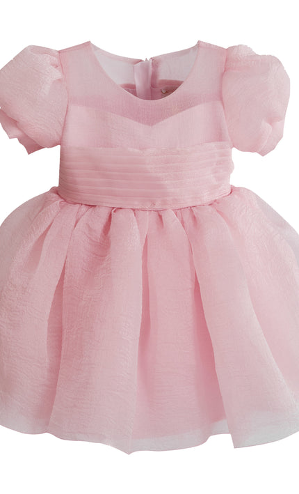 kids atelier tulleen Pink Brixton Puff-Sleeve Party Dress
