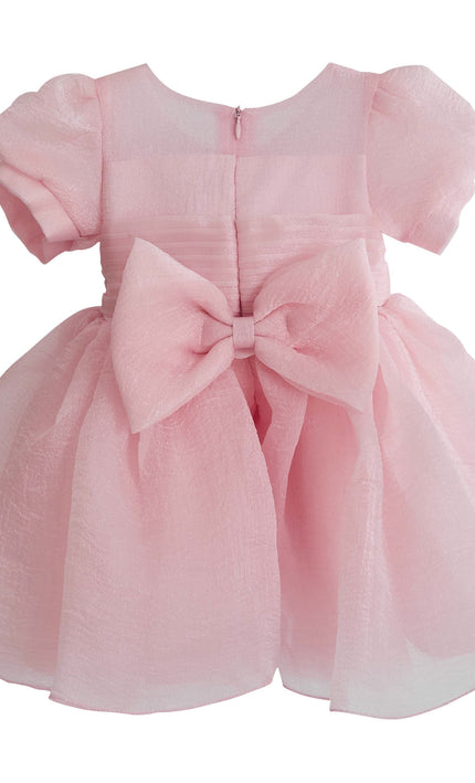 kids atelier tulleen Pink Brixton Puff-Sleeve Party Dress