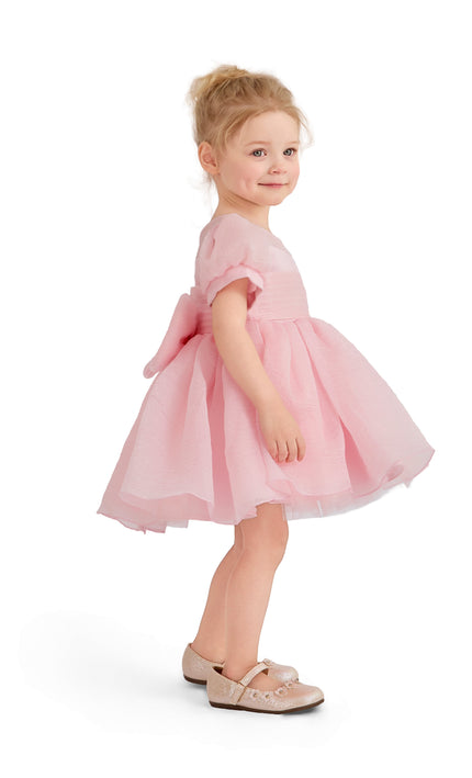kids atelier tulleen Pink Brixton Puff-Sleeve Party Dress