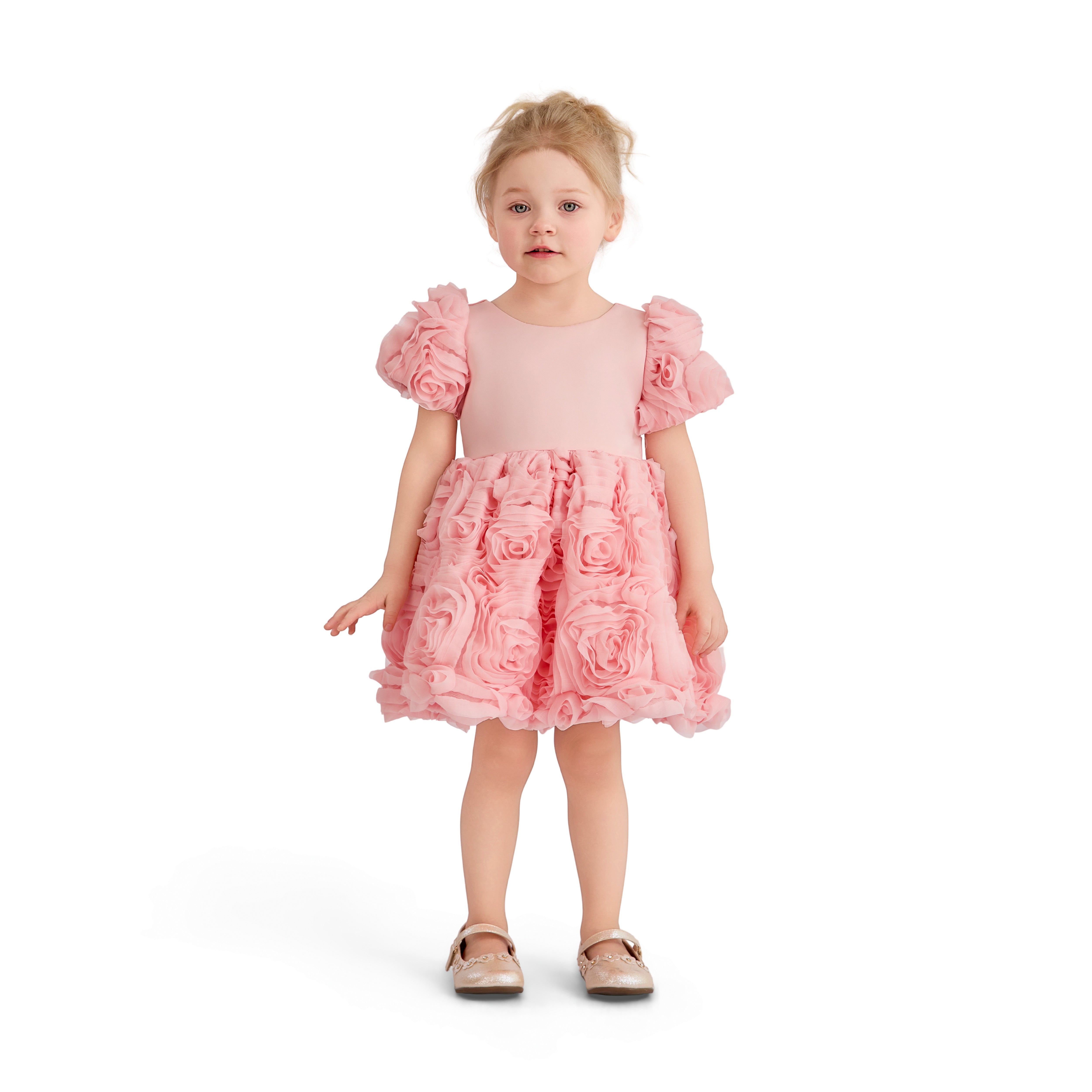 Pink Bow Rosette Dress 9M / Pink