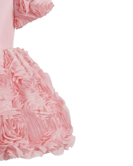 kids atelier tulleen Pink Bow Rosette Dress