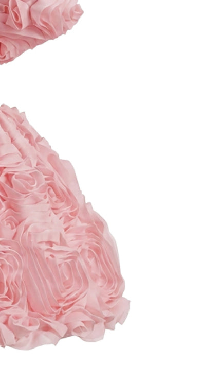 kids atelier tulleen Pink Bow Rosette Dress