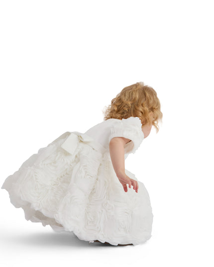 kids atelier tulleen White Bow Rosette Dress